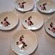 6 deep plates from Gien model "Chinon" in very good condition.