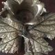 Carved vine leaf bougeoir, late 19th century
