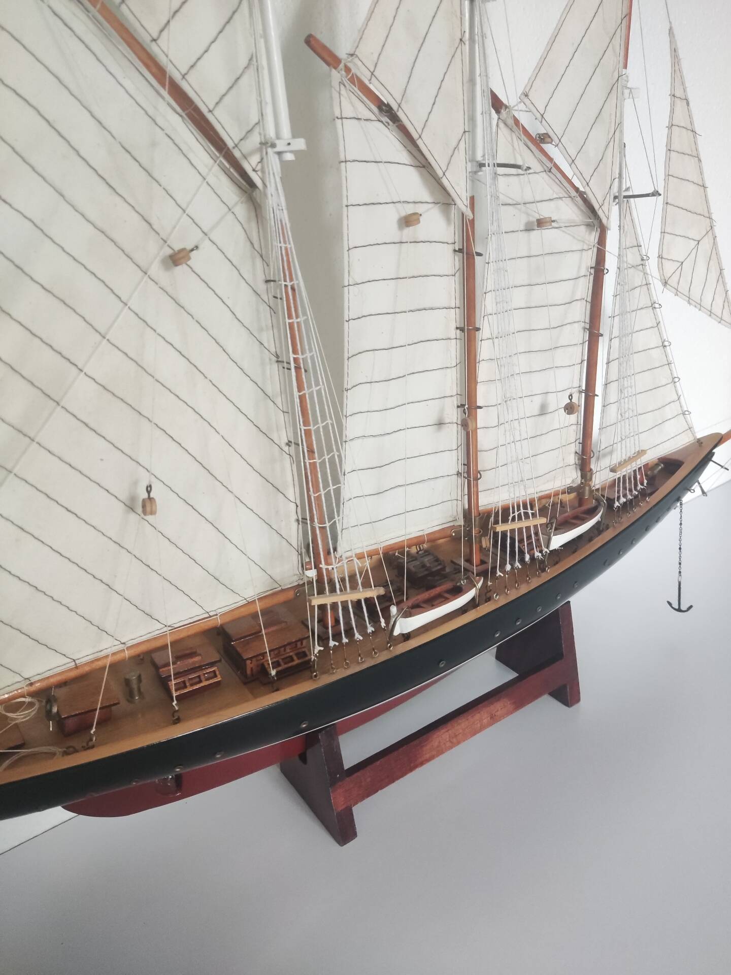 Collection model of the three-masted schooner L'Atlantide.