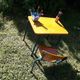 Desk desk desk table child school metal wood and vintage chair