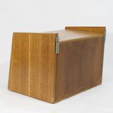 Vintage oak wall bedside, 1950
