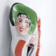 Painted porcelain pocket tray "Les Naturistes" Paris 1956/57