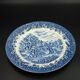 Assiette bleu campagne