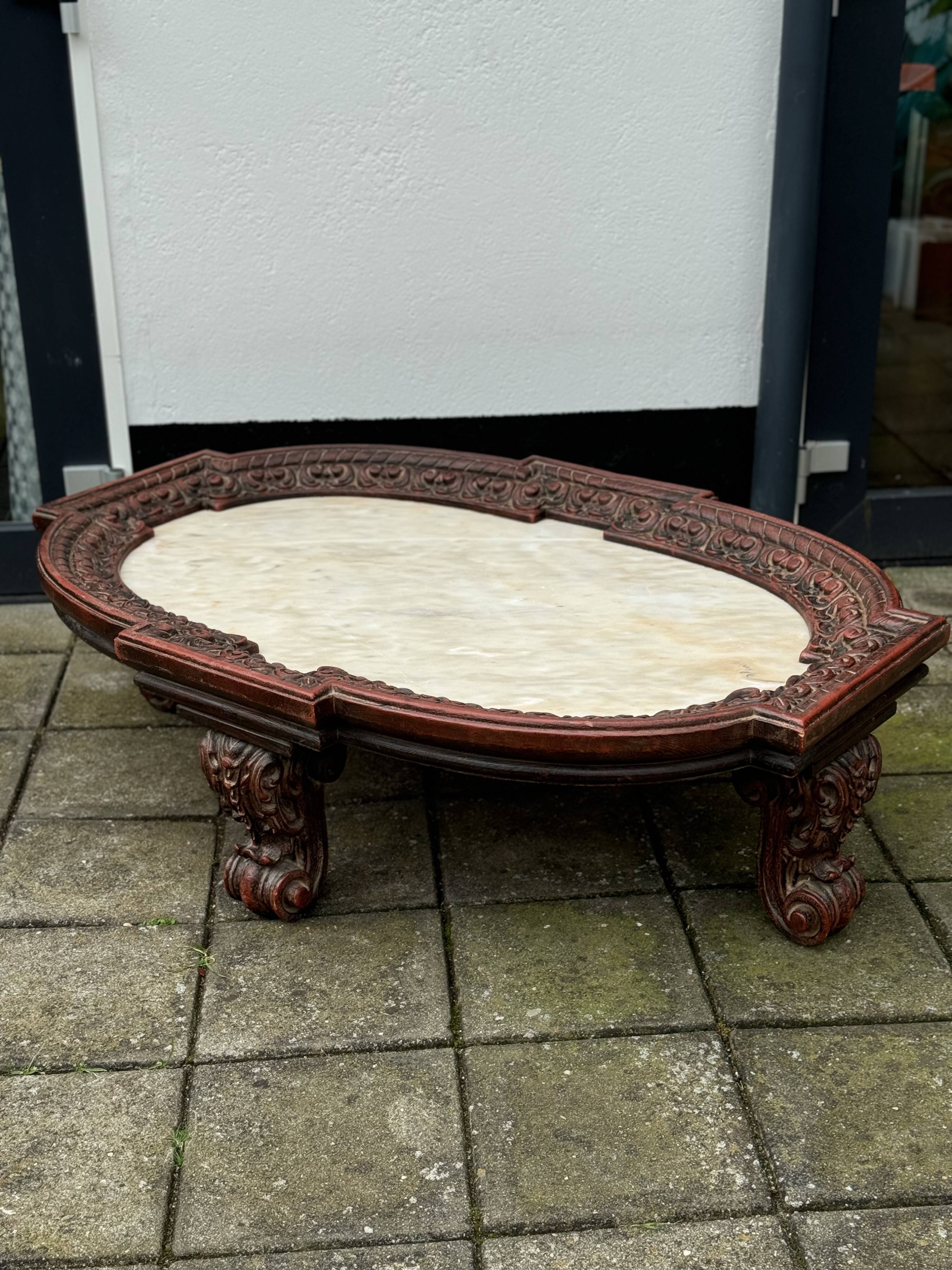 Antique Balinese Style Salon Table