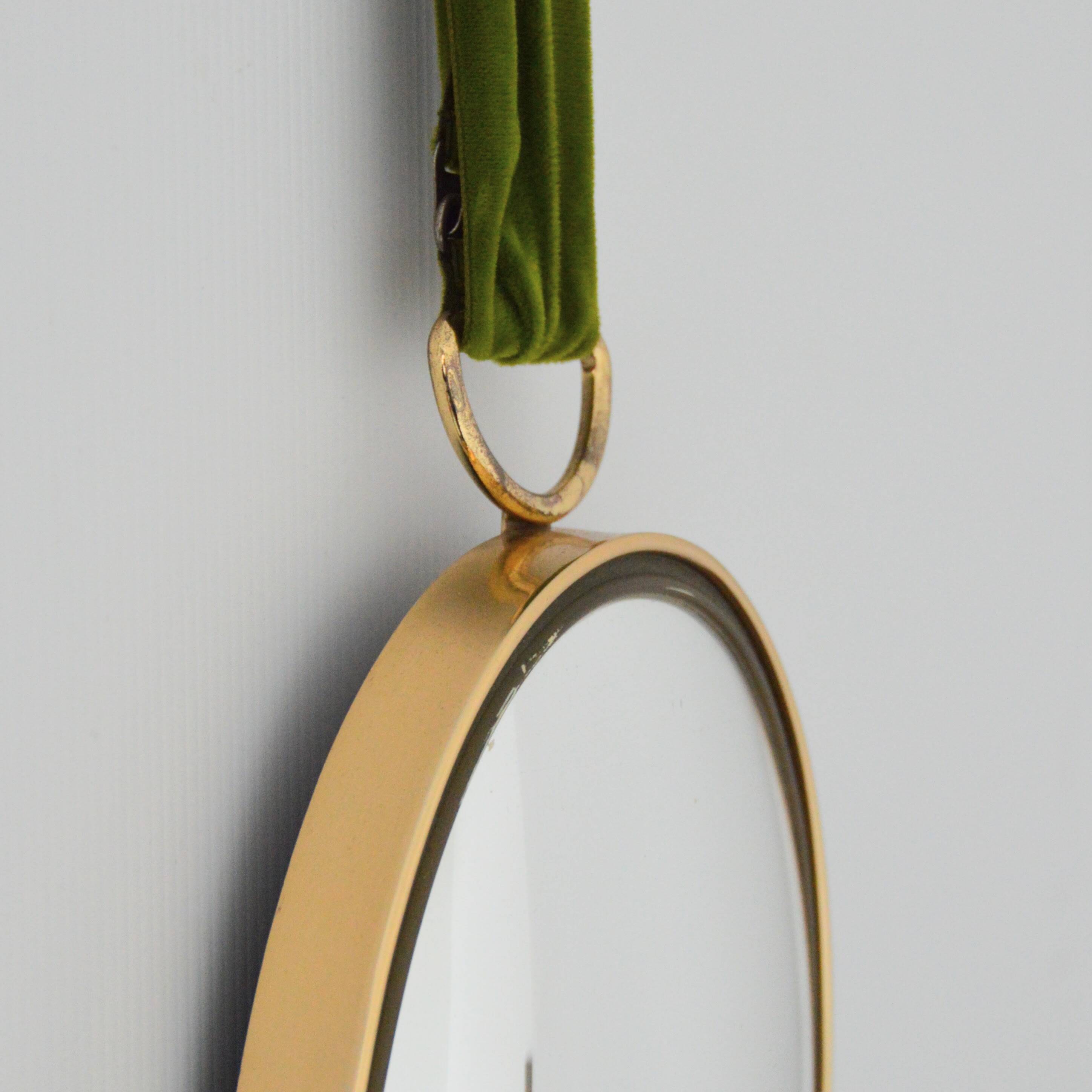 Small oval domed mirror / witch's eye 1960 vintage