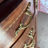 Curved Louis XV style chest of drawers with four drawers – 20th century.