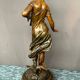 Charles Octave Levi (1820-1899). Figure of a girl with a bird.