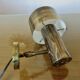 Wall light Jo Hammerborg in patinated brass, gun barrel finish, Denmark, 1970s.