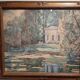 Watercolor under glass signed Maurice Pellerier