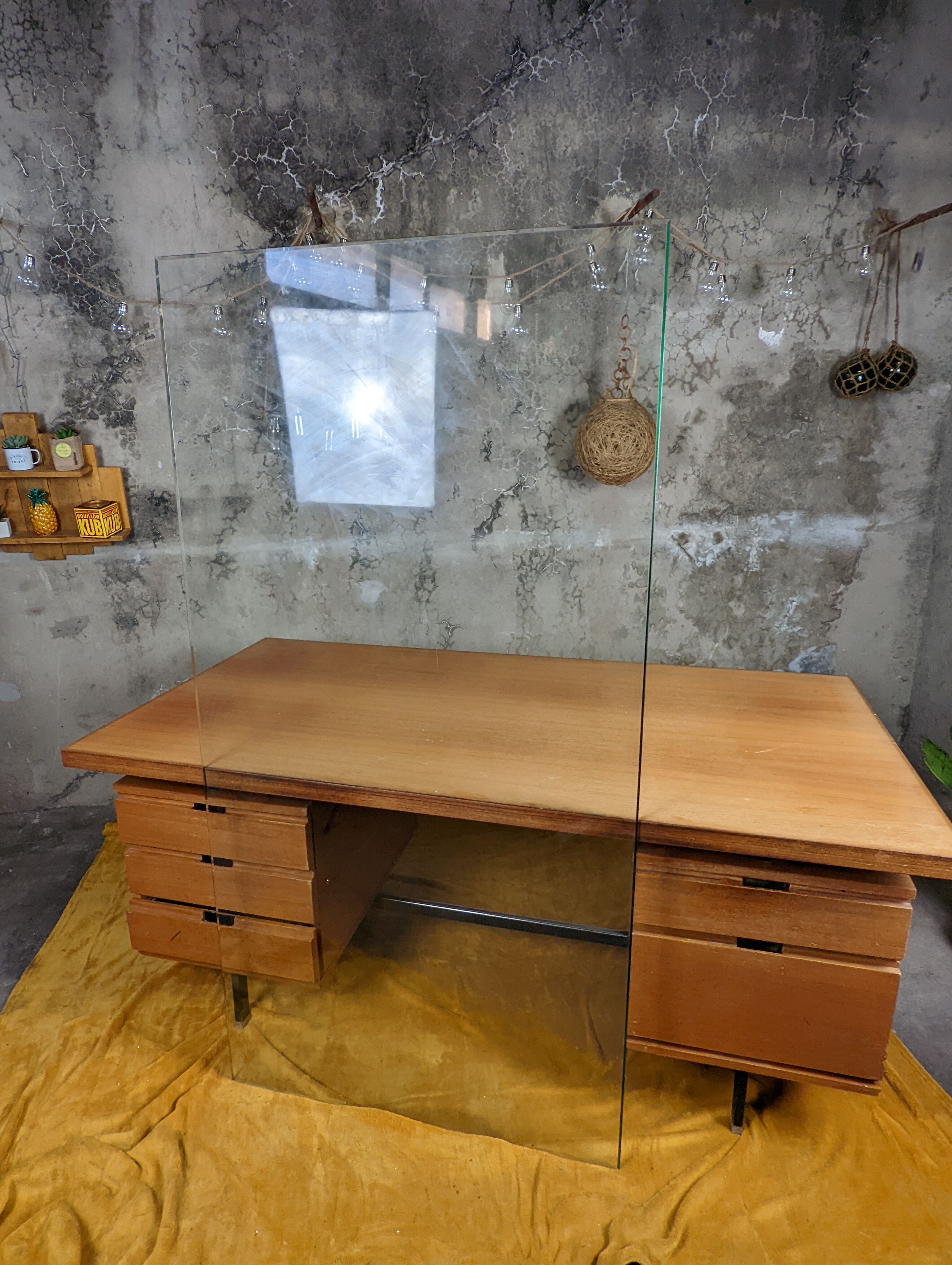 Minvielle desk in mahogany pierre guariche