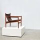 Leather 1970's Roxinho lounge chair by Michel Arnoult