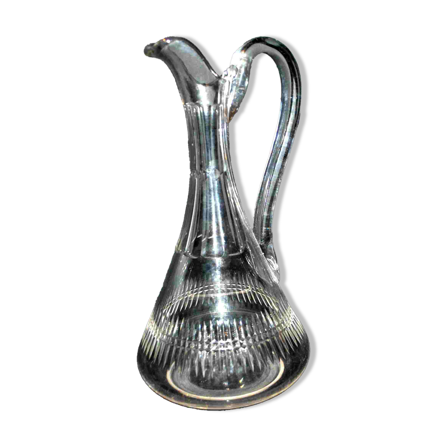 BACCARAT crystal carafe with handle, gondola model 1907