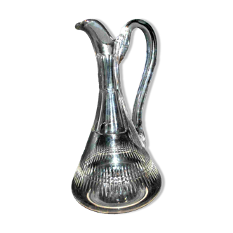 BACCARAT crystal carafe with handle, gondola model 1907