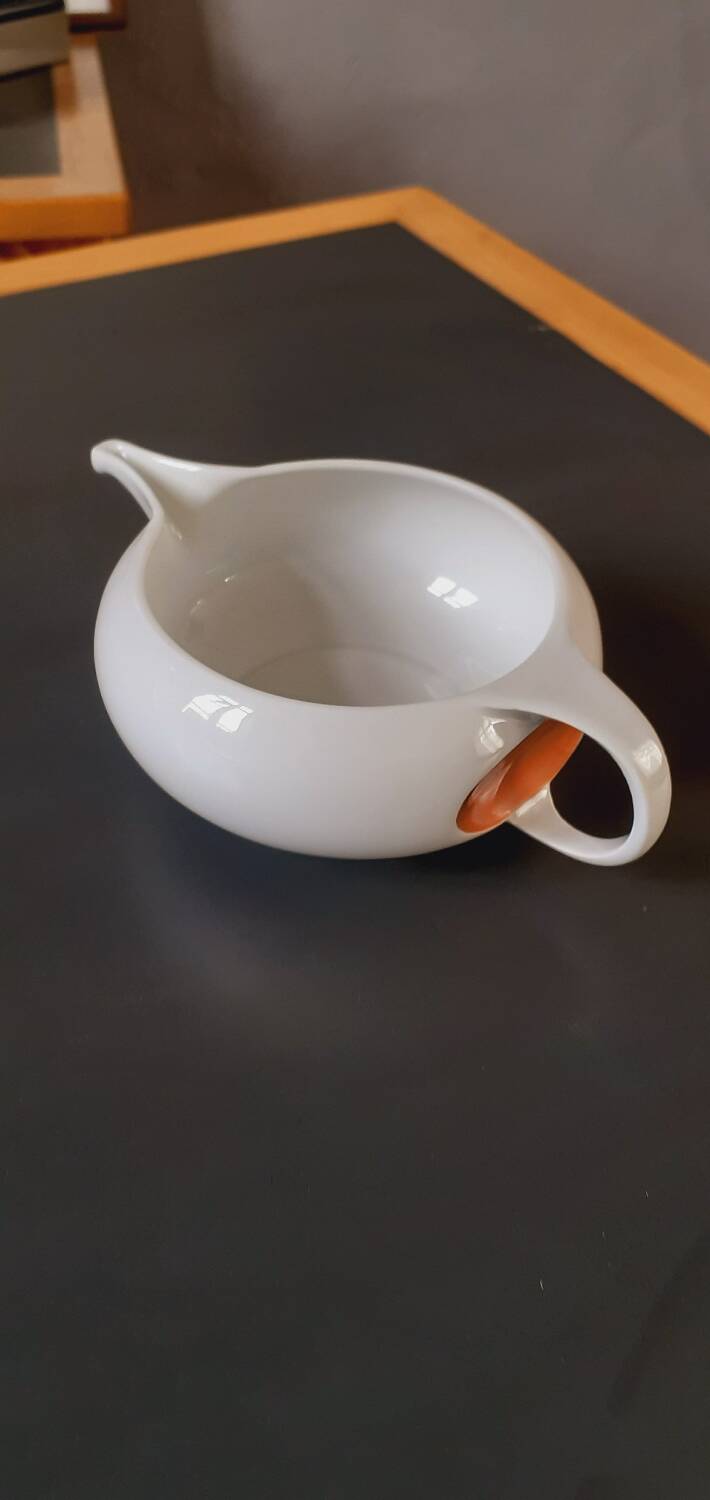 Space Age Sauceboat Year 70 porcelain Manufacture Royale De Limoges