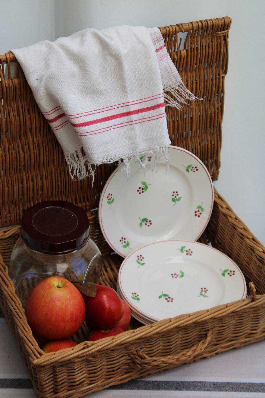 Lot de 6 assiettes à dessert en céramique