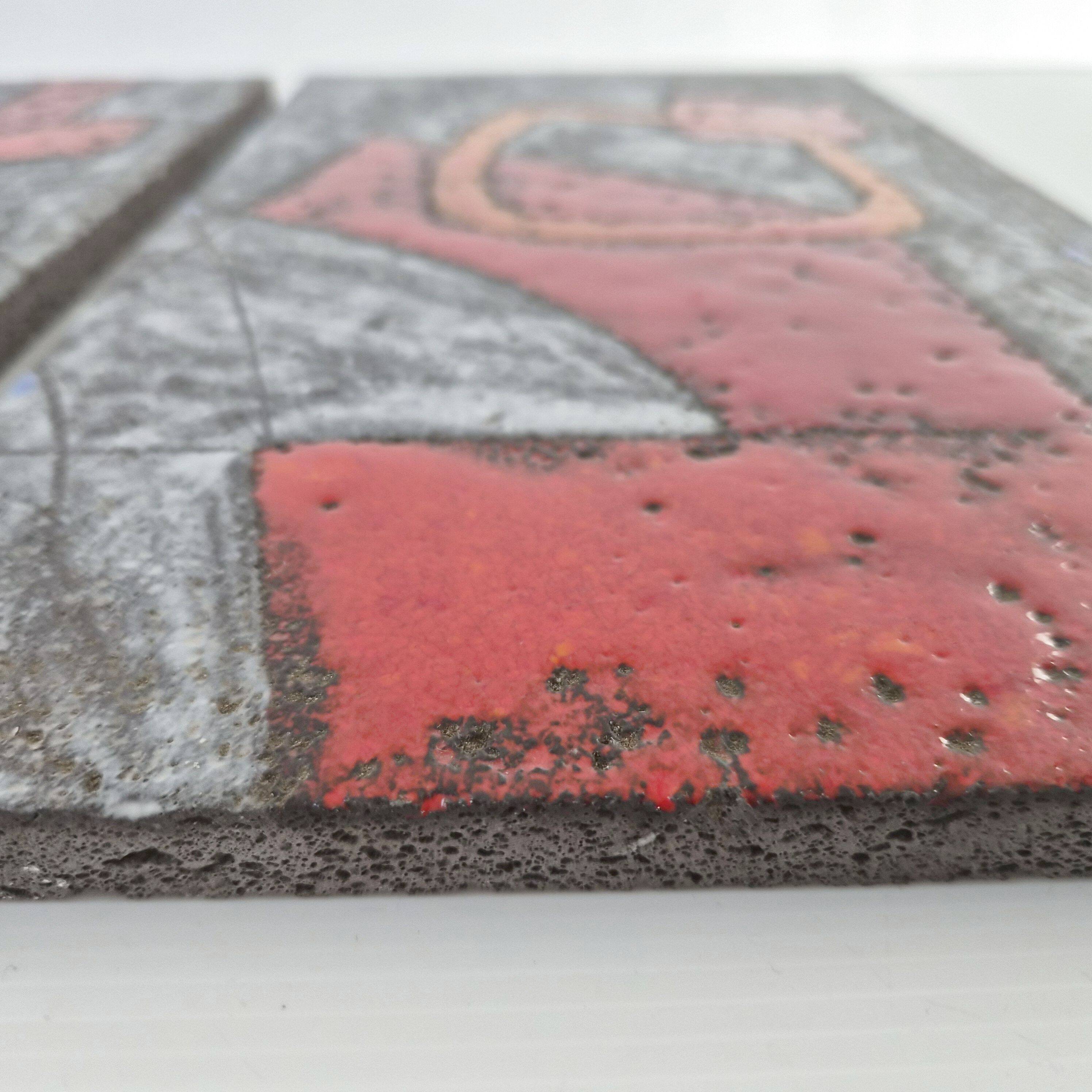 SET OF 2 VINTAGE PANELS FORMING A MURAL 1960 CLOUTIER BROTHERS ROBERT & JEAN 60S