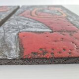 SET OF 2 VINTAGE PANELS FORMING A MURAL 1960 CLOUTIER BROTHERS ROBERT & JEAN 60S