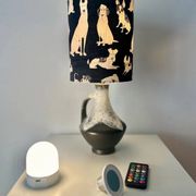 Rare design lamp in ceramic from West Germany by Bay Keramik - cordless, suitable for outdoor use.