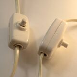 Paire d'appliques murales orientables scandinaves en teck 1960