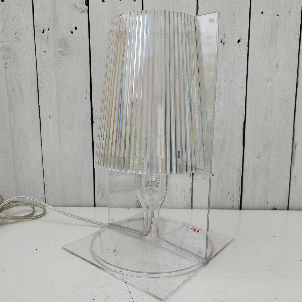 Table lamp Kartell model take, trendy design