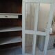 Vintage Parisian wardrobe, glass sublimated in verdigris