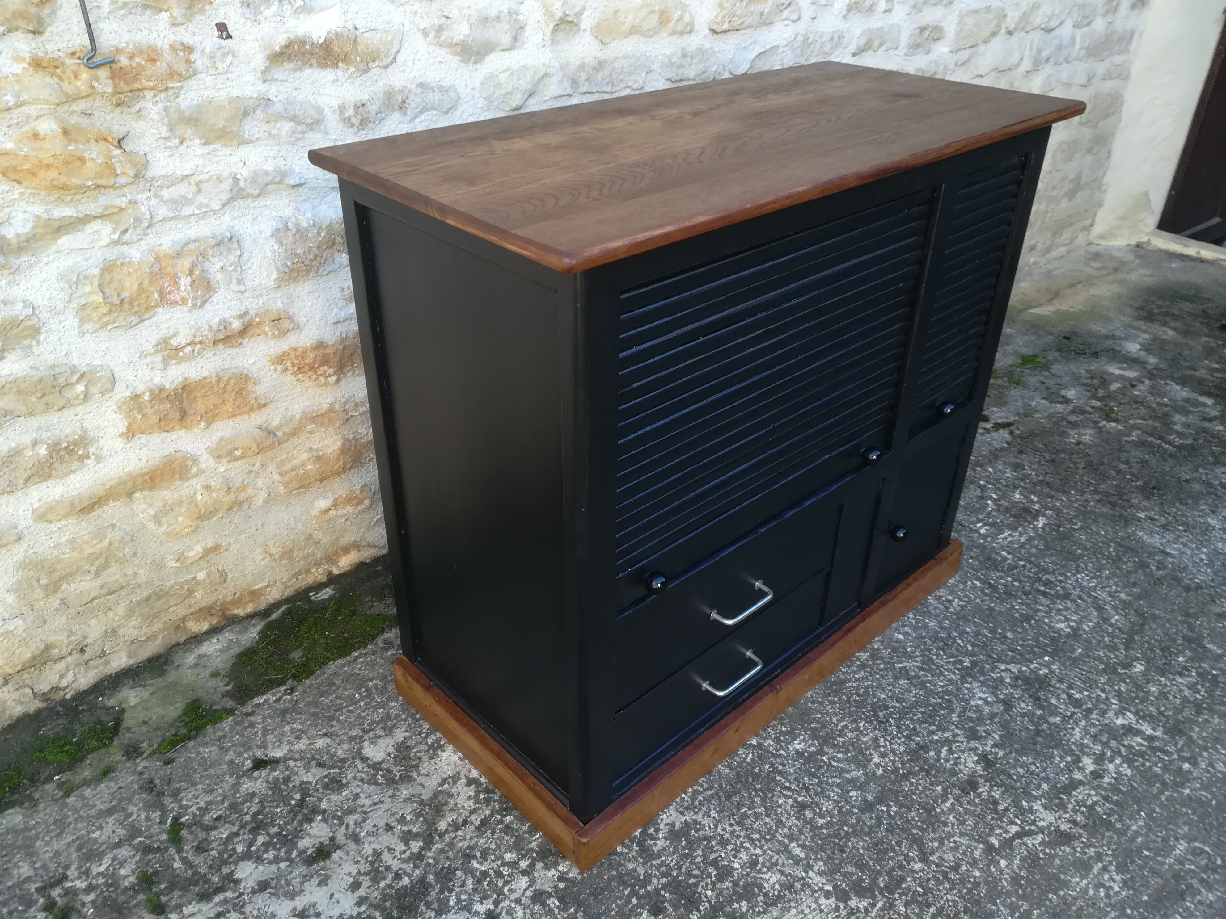 Meuble de métier en bois
