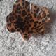 Wavy leopard resin plastic tray