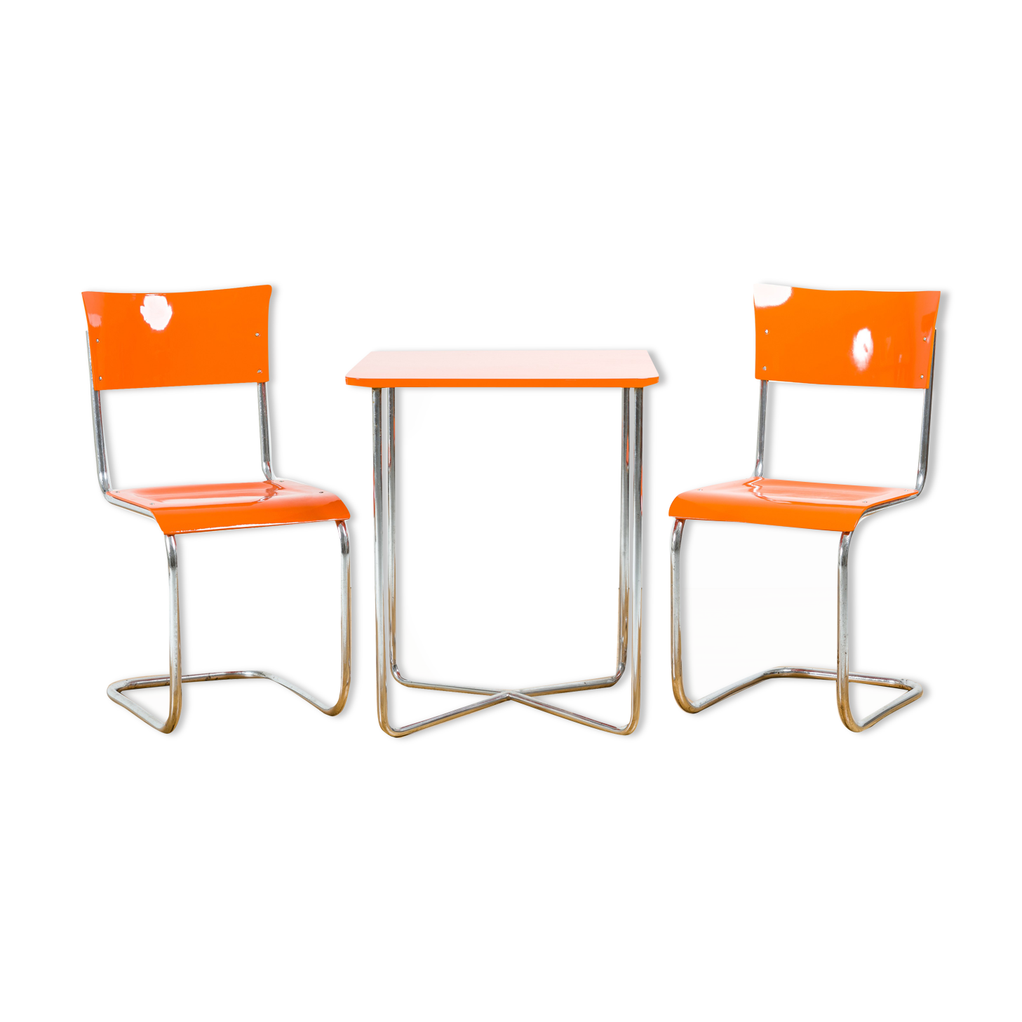 Mücke & melder 2 chairs & table set 40s