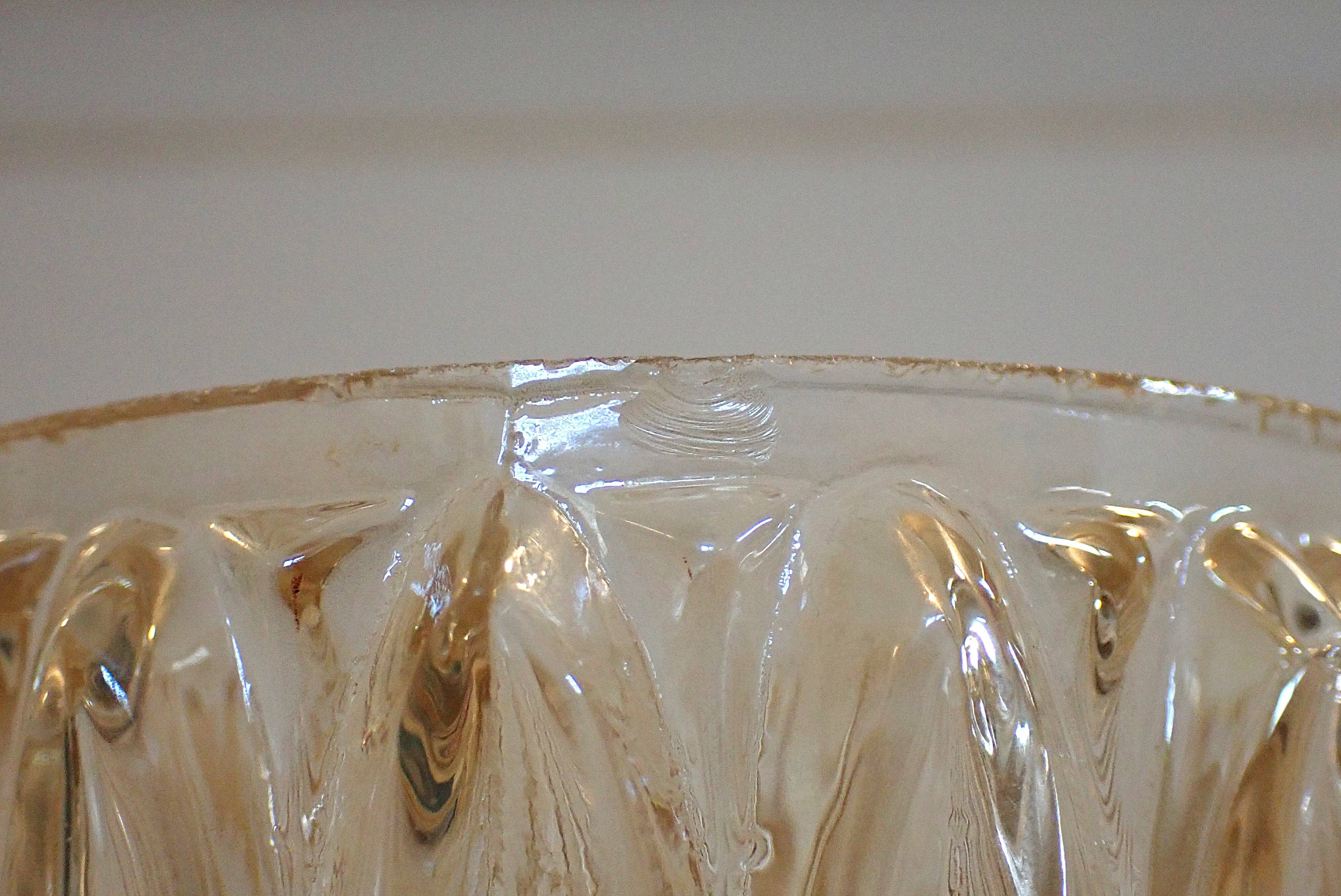 Pair of vintage globes for lighting - amber glass