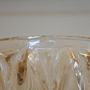 Pair of vintage globes for lighting - amber glass