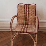 Rattan armchair for children