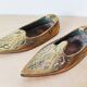 Paire de cendriers babouches en bronze