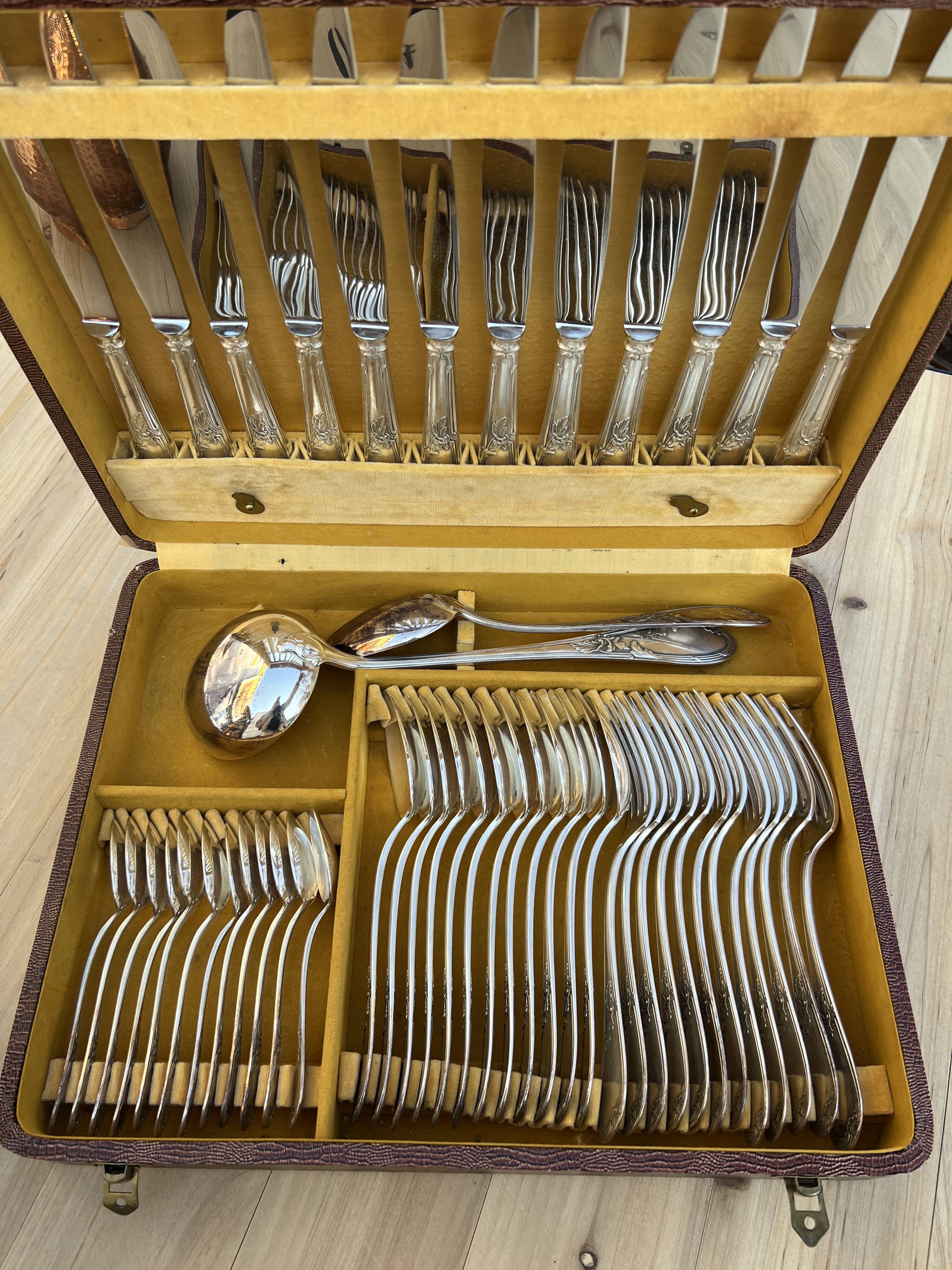 Housewife of cutlery apollonox in complete silver metal