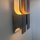 Vintage double wall lamp in metal and perspex, France 1970s