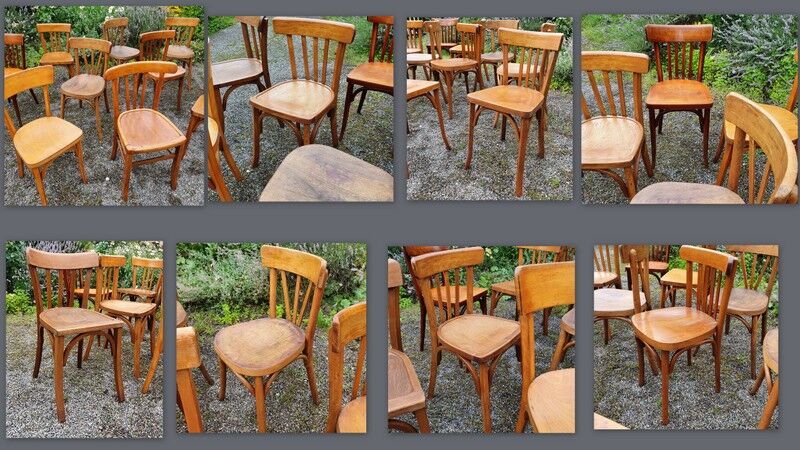 Lot 12 baumann bistro chairs and other 30/50 years