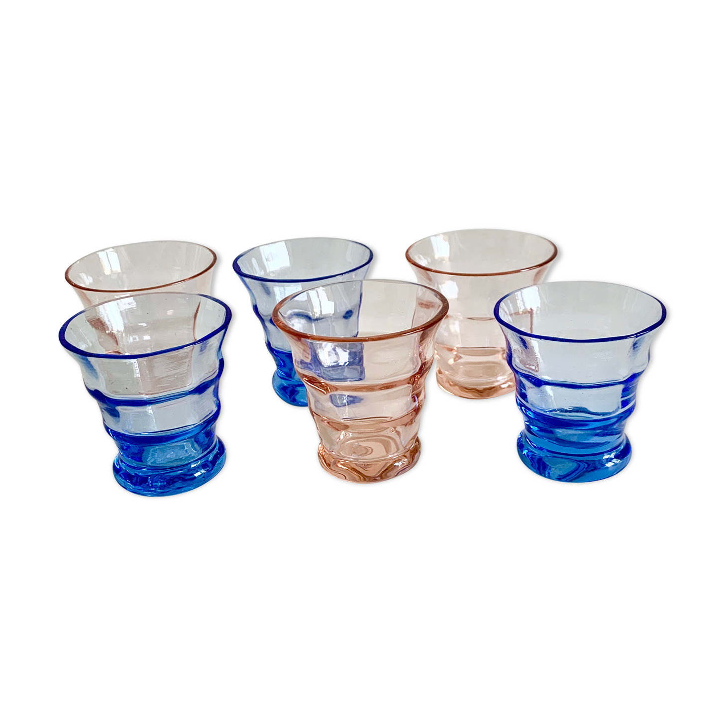 Art deco glasses set, 1950