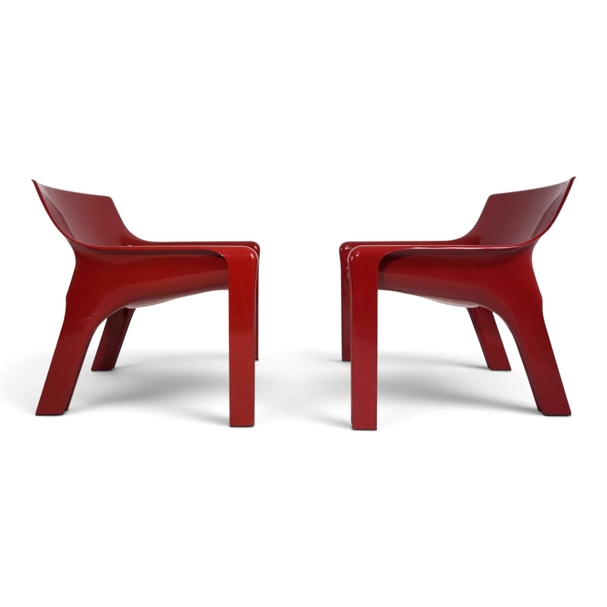 Vico Magistretti Vicario Ensemble de 2 Fauteuils pour Artemide, 1970
