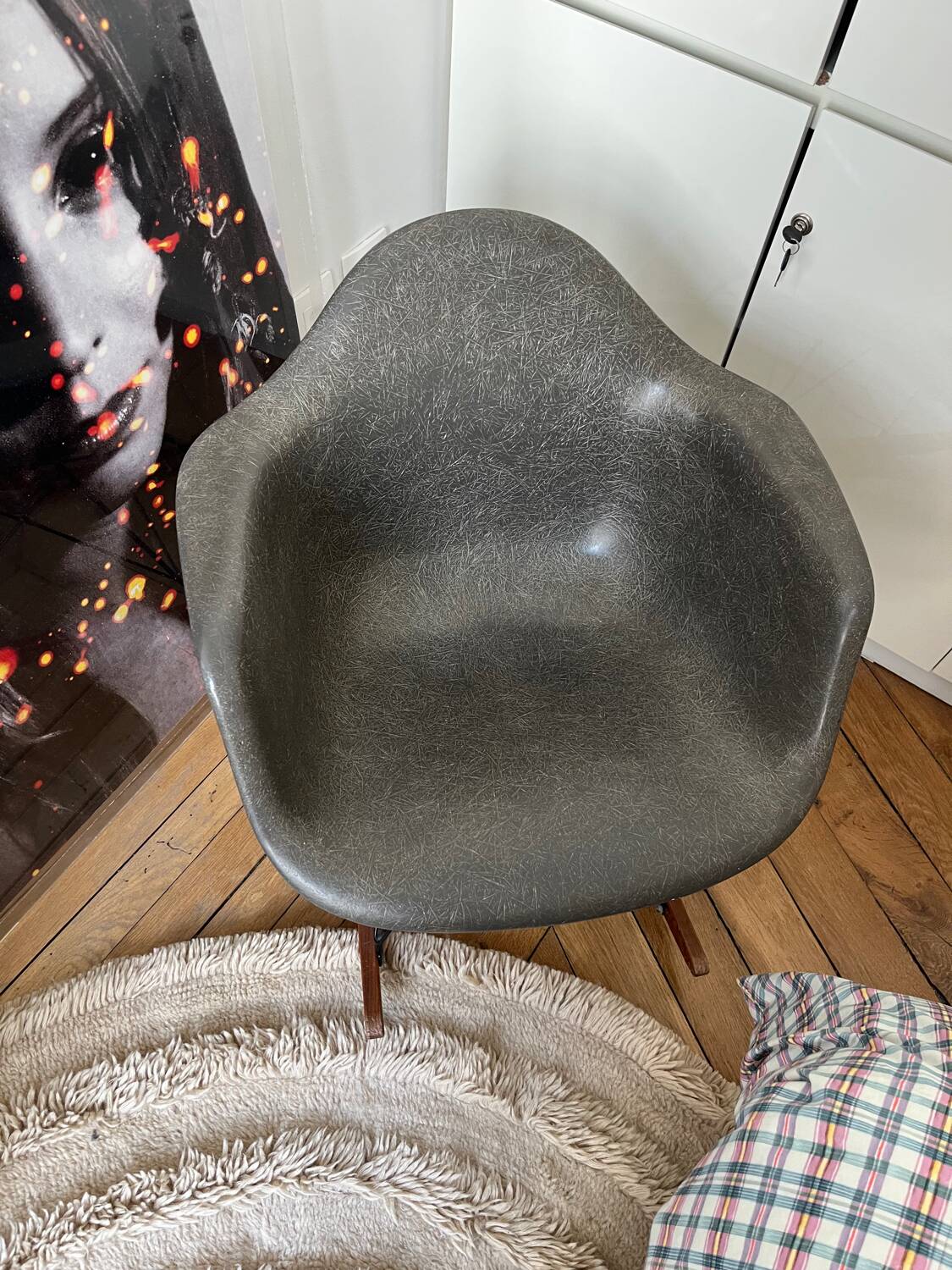 Original Eames Hermann Miller Fiberglass RAR Rocking Chair
