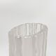 Set of Two Vintage Matching Glass, Tall Vase and Low Bowl, Engraved Decorations