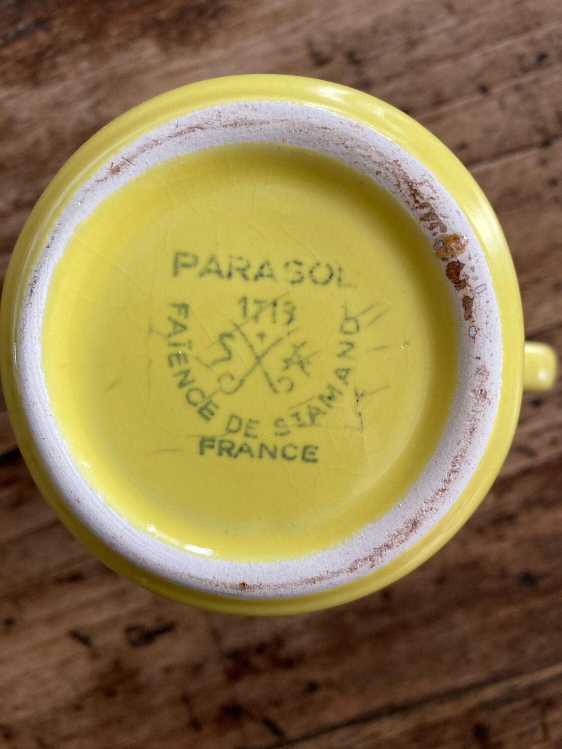 Saint Amand earthenware milk jug