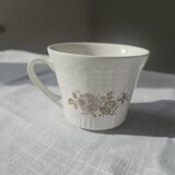 Vintage Pontesa coffee service - 8 cups and saucers - Floral pattern - Perfect condition