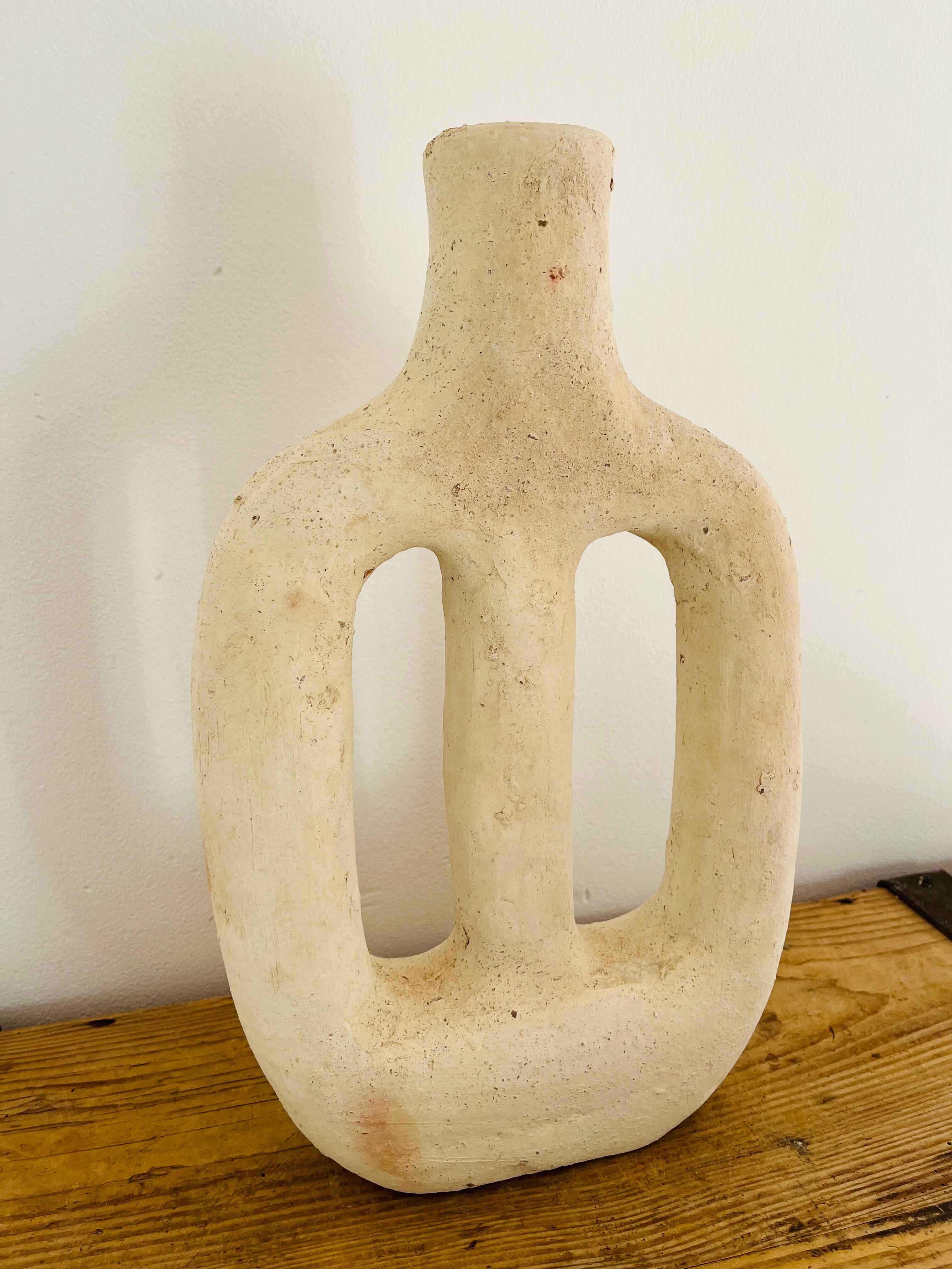 Moroccan pottery Tamegroute blanche