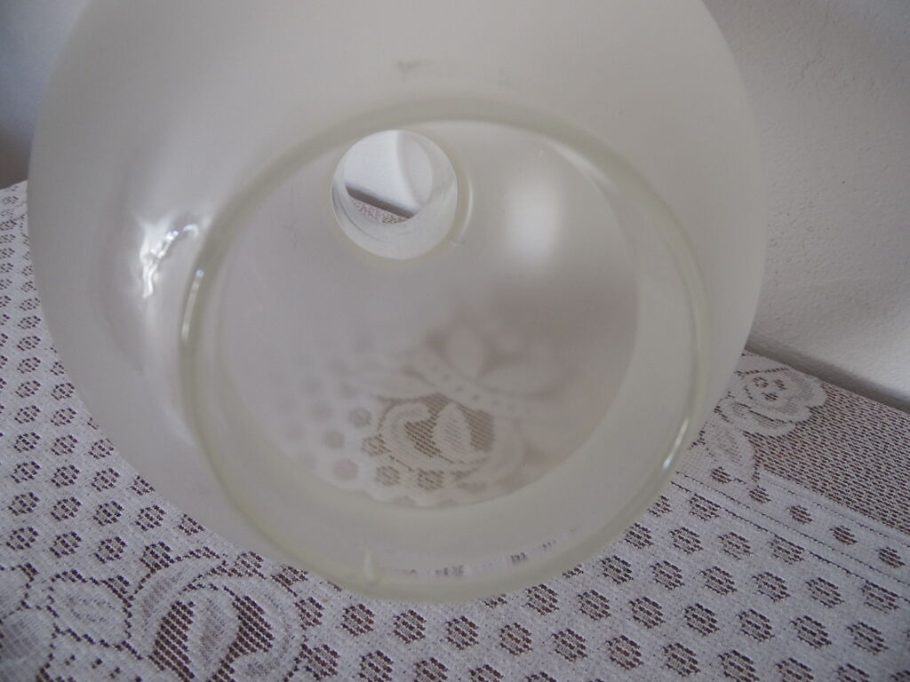 Frosted glass lampshade