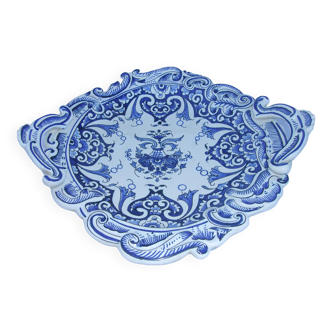 Assiette decoree Faience Rouen