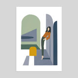 Blue Arches - art print (A4) signed ACKEOGH