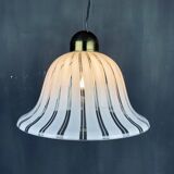 Vintage white Murano glass suspension, Italy, 1970s.