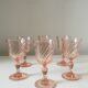 6 rosaline liqueur walking glasses