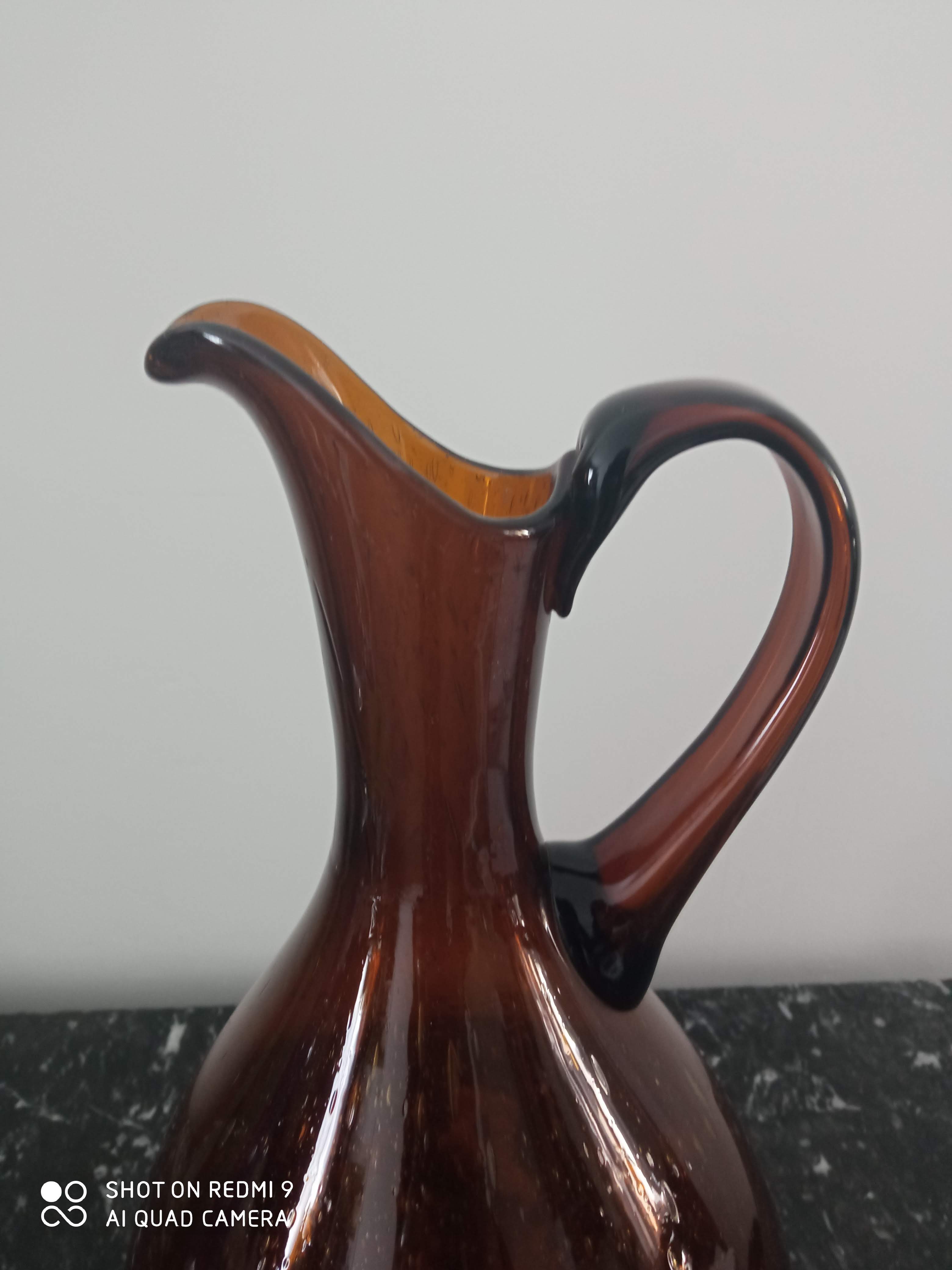 Biot glass bubble glass carafe