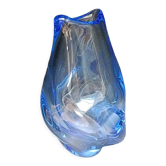 Vase bleu en cristal