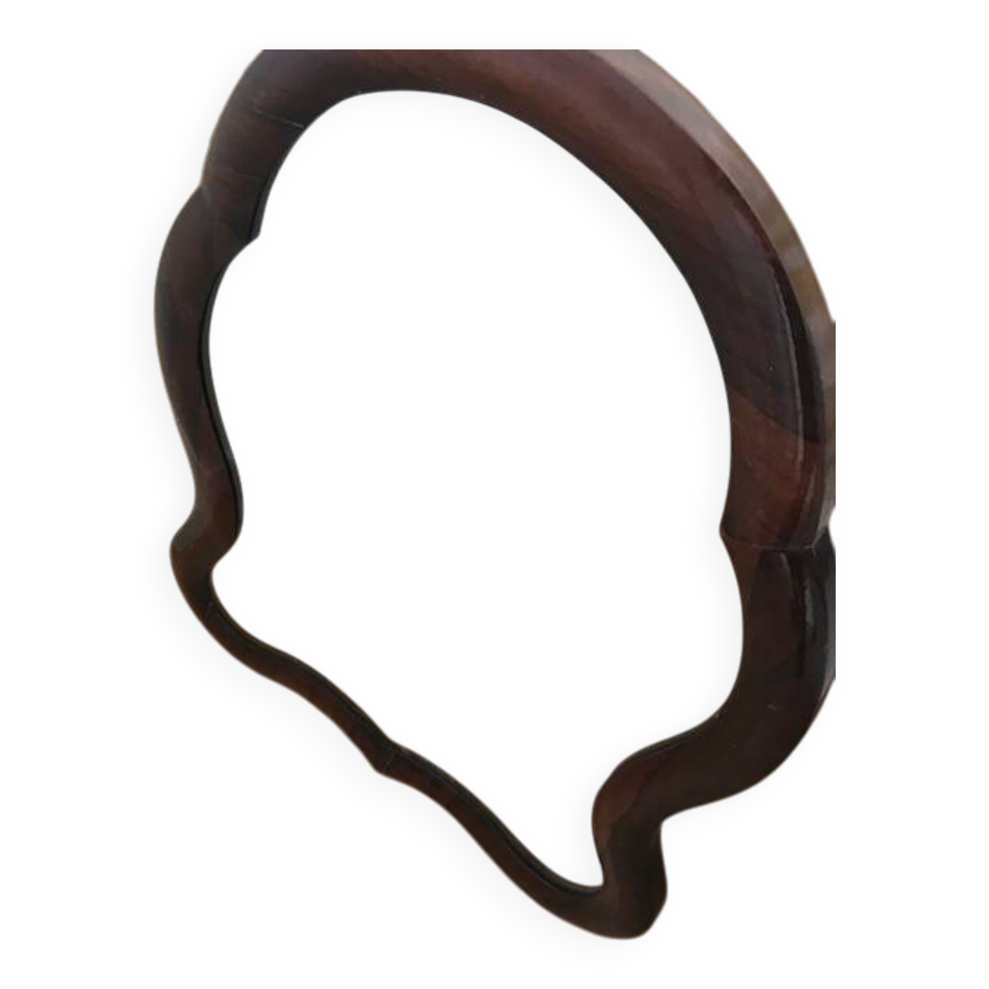 miroir anglais ancien du XIXème en palissandre avec système de pose